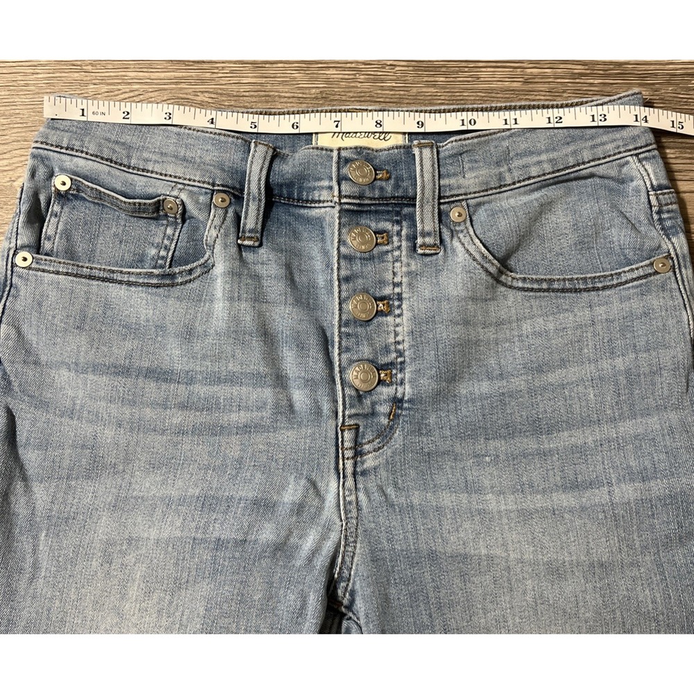Madewell Women's Cali Demi-Boot High Rise Button Fly Cropped Jean‎ SZ 27 (28x26) - Picture 6 of 11